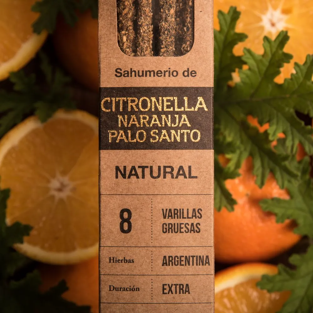 [5918J] Natural Incense with citronella, orange & palo santo - Sagrada Madre