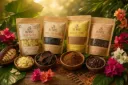 Ceremonial Cacao Tasting Set – Paste, Nibs, Powder & Butter (250g Each)