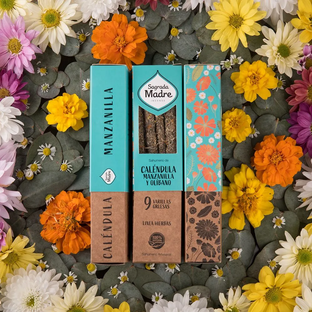 Natural Incense Calendula & Chamomile - Sagrada Madre