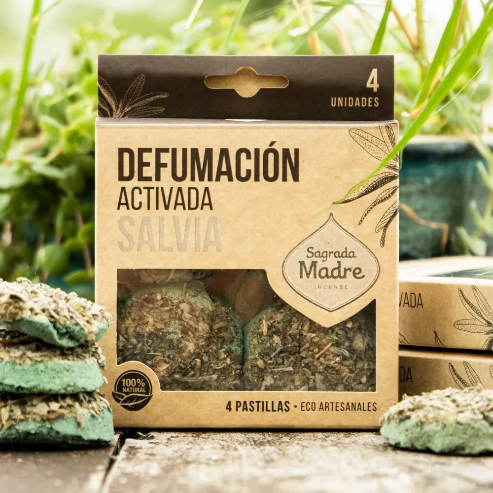 Herbal Smudge Tablet with Sage - Sagrada Madre