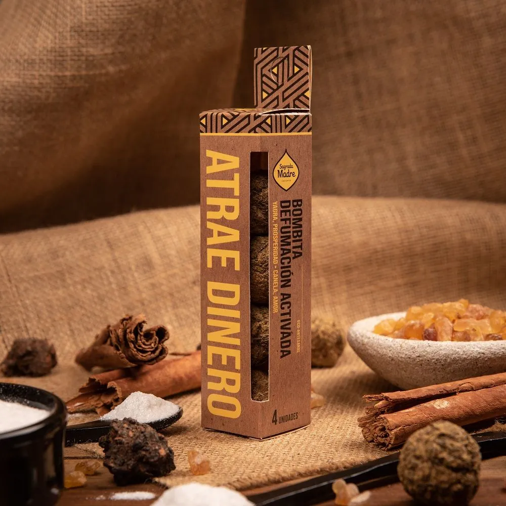 Herbal Smudge Bomb Attract Money (4 pcs) - Sagrada Madre