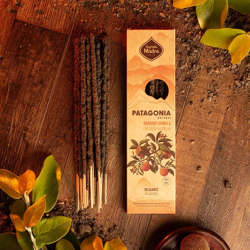 [900I] Natural Incense Patagonia Orange & Vanilla - Sagrada Madre